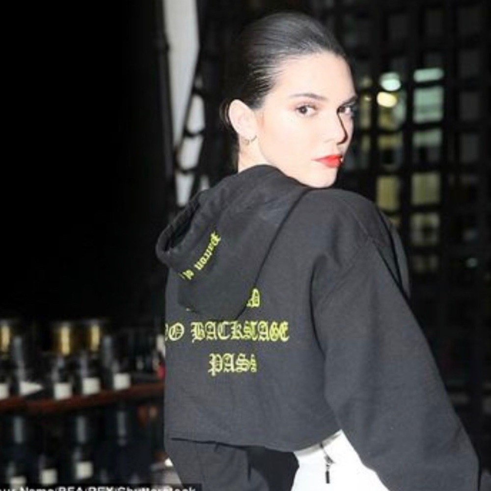 Cropped RTA/Patron of the new hoodie